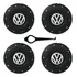 Kit Jogo Calota Centro De Roda Ferro Vw Aro 13 14 15 Amarok