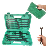 Kit Jogo Chave Combinada 8 A 24 Mm Profissional Com Maleta