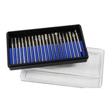 Kit Jogo Com 20 Pontas Diamantadas Para Retifica 3 Mm