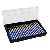 Kit Jogo Com 20 Pontas Diamantadas Para Retifica 3 Mm