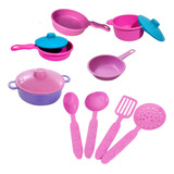 Kit Jogo Cozinha Brinquedo Infantil 12 Peças Faz De Conta