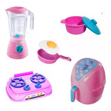 Kit Jogo Cozinha Brinquedo Infantil 5 Peças Faz De Conta
