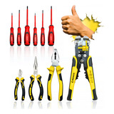 Kit Jogo De Alicate Universal Corte Bico Chaves 10 Uni