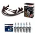 Kit Jogo De Cabos + Velas Opala Caravan 4.1 6cc Bosch Álcool