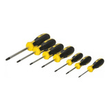 Kit Jogo De Chave Torx T10 A T40 Com Cabo Emborrachado