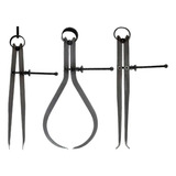 Kit Jogo De Compassos Externo reto interno Med 200mm 8