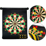 Kit Jogo De Dardos Alvo Magnéticos Dupla Face Com 6 Dardos
