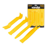 Kit Jogo De Espátulas De Nylon Automotivas C 4 Peças Vonder
