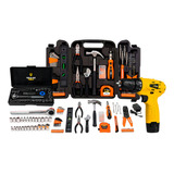 Kit Jogo De Ferramentas Multiuso 169 Peças Maleta Com Parafusadeira A Bateria Tb 12a 3 8 12v The Black Tools