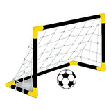 Kit Jogo De Futebol Junior Chute Ao Gol Com 2 Traves E Bola