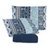 Kit Jogo De Lençol Roupa Cama Solteiro 2 Peças 100% Algodão Cor R5 Desenho Do Tecido Liso Com Fronhas Estampadas