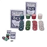 Kit Jogo De Poker 100 Fichas Profissional Chips Cassino Top Com 2 Baralhos