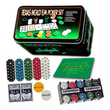 Kit Jogo De Poker 200 Fichas Numeradas Texas Original