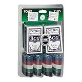 Kit Jogo De Poker Completo Profissional 100 Fichas Numeradas Dealer 2 Baralhos
