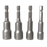 Kit Jogo De Soquete Canhão Parafusadeira 8 10 11 13mm Ímã