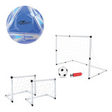 Kit Jogo De Traves Golzinho Bola De Futebol Profissional