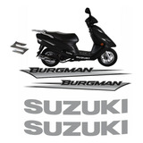 Kit Jogo Emblema Adesivo Suzuki Burgman 2005 A 2009 Bgm04