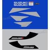 Kit Jogo Emblema Adesivo Suzuki Gs500 Azul Gs500