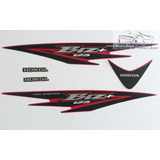 Kit Jogo Faixa Adesiva Honda Biz 2010 Vermelha Cor Vermelho