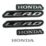 Kit Jogo Faixa Adesiva Honda Lead Preta 2014