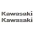 Kit Jogo Faixa Emblema Adesivo Resinado Kawasaki Cromado Re9