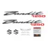 Kit Jogo Faixa Emblema Adesivo Suzuki Bandit 1250 2011 Azul