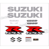 Kit Jogo Faixa Emblema Adesivo Suzuki Gsxr 1000 Cr16 Cor Adesivos Gsxr Srad 1000