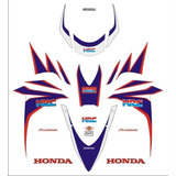 Kit Jogo Faixas Adesivos Honda Cbr 1000 2010 Branca Hrc