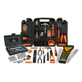Kit Jogo Ferramentas 129 Peças E Soquetes 40 Peças Maleta The Black Tools Com Kit Chaves Combinadas 12 Peças