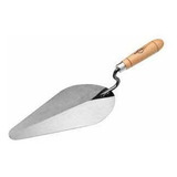 Kit Jogo Ferramentas 4 Colher De Pedreiro Canto Oval