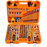 Kit Jogo Ferramentas Oficina 176 Peças E Maleta Tramontina