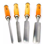 Kit Jogo Formão Goivas Profissional 4 Peças Lotus