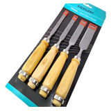 Kit Jogo Formão Profissional Entalhar Esculpir Madeira