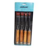 Kit Jogo Formão Profissional Entalhar Esculpir Madeira
