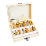 Kit Jogo Fresas Para Tupia Cana 6mm 12 Peças Profield