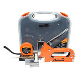 Kit Jogo Grampeador Tapeceiro 500 Grampos E Trena 2m Sparta