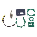 Kit Jogo Junta Roçadeira 43cc 52cc Vela Vedação Do Tanque