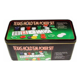 Kit Jogo Lata De Poker 200