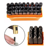 Kit Jogo Marcador Punção Alfanumérico 2mm 36pcs Letra Numero