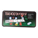 Kit Jogo Poker Texas Hold em 200 Fichas Numeradas Feltro