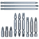 Kit Jogo Pontas Bits Parafusar Fenda Philips Ponteiras Cr v