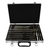 Kit Jogo Sds Plus Brocas Ponteiros Talhadeiras Maleta 17pçs