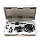 Kit Jogo Serra Copo 11 Peças Profissional Maleta Gesso
