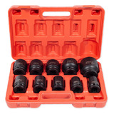 Kit Jogo Soquete Impacto Sextavado 3 4 19 A 46mm 10pç Noll