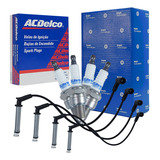 Kit Jogo Velas Ignicao Cabo De Vela Corsa Montana 1 4 Flex