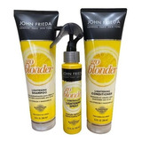 Kit John Frieda Sheer Blonde Go Blonder Kit Spray Condicionador Shampoo