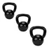 Kit Kettlebell Emborrachado 4kg  6 Kg   8kg