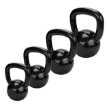 Kit Kettlebell Emborrachado Treino Funcional 4 6 8 10 Kg