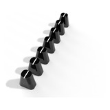 Kit Knob Deslizante Equalizador Tojo Gr 600 Black Preto