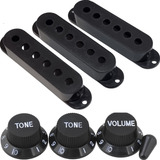 Kit Knobs E Capas Para Captadores Single De Guitarra De 50mm